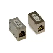 2in Cat6a Shielded Inline Coupler - Silver