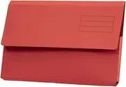 Exacompta Guildhall Plain Document Wallet, 345x245 mm, 250 GSM - Red, Pack of 50