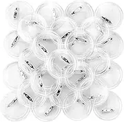 YEXPRESS 70 Pack Acrylic Design Button Badge, Clear Plastic Craft Kit with Pin for DIY Craft Supplies, 2.4 Inch