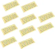 Kisangel 10 Pcs Ukulele Fingerboard Scale Stickers Decals for Beginners Note Guide Thin Design for Sound Quality Suitable for Ukuleles