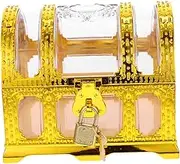 KONTONTY Plastic Treasure Chest Pirate Treasure Box for Transparent Candy Storage Container for Birthday Parties Halloween Pirate Theme Celebrations
