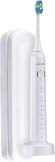 Green Lion Smart Brush Rechargeable Toothbrush, up to 42 Uses per Charger, Clean/Sensitive/Massage/White/Polish Modes, 500mAh Battery, IPX7 Watterproof - White