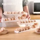 Sturdy Egg Container Storage Capacity Fridge Slide Carton with Automatic Rolling