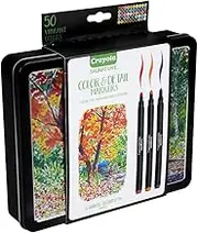 CRAYOLA Signature 50 Color & Detail Markers, Features Vibrant Colors, Perfect for Hand Lettering and Drawing, Versatile Graphic Tip for Drawing Thick or Thin Lines and Detailed Artwork (58 6750)
