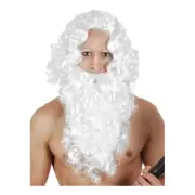 NEW Tom Foolery White Curly Wig & Beard By Spotlight