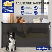 Baby Pet Safety GateFence Dog Safe Guard Enclosure Stair Mesh Retractable