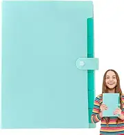 [Xinhuju] Document Folder - Receipt Organizer, Multifunctional A4 Case with Coloured Labels and Seven Compartments for Invoices and Receipts