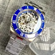 20ATM 40mm Tandorio Blue Skeleton Dial Japan NH70A Automatic Mens Watch Luminous