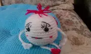 Two-faced Emoji for your desk or anywhere! Handcrafted crocheted- meet Elsie