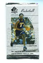 1999-00 UD SP Authentic Basketball Sealed Hobby Pack, Michael Jordan, Kobe Auto?