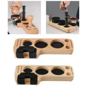 Espresso Tamper Holder Wooden Coffee Tamper Station Base Natural Wooden Espresso