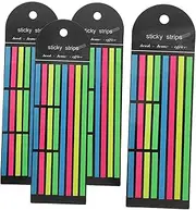 COOPHYA Fluorescent Book Tabs Aesthetic Notebook Tabs for Book Annotation Reusable