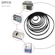 20Pieces Mix Cassette Tape Machine Belt Assorted Common Belt for Recorder