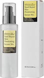 Snail Mucin Serum for Face, 96% Power Repairing Essence with Hydrating Snail Secretion Filtrate, Skincare for Dull and Fine Lines Skin, 120ml