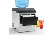 Advwin 2 in 1 Ice Cube Maker & Water Dispenser (Silver)