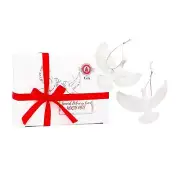 G&G Style Friendship Doves -Home Alone 2. Christmas Ornament Set of Two Doves. B