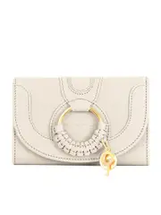 See By Chloé Hana Compact Wallet in Cement Beige