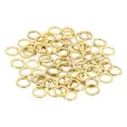 110Pcs Brass Flat Washer, M6 3/16"x1/16"x0.65mm Fenders Washers Assortment