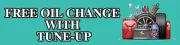 Free Oil Change With Tune-Up | Laminated Vinyl Decal Sticker Label