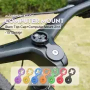 MTB Bike Stem Handlebar Cap Computer Mount Bicycle Computer Bracket GPS Holder