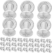 Yardenfun 50 Sets Screw and Nut Assortment Kit Steel Fasteners for Industrial Machinery for Equipment Connection and Assembly Reliable Hardware Accessory for Various Applications