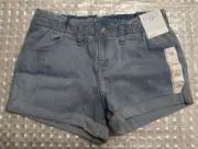 Cat & Jack Size L (10-12) Plus Shorts Light Blue Ultimate Stretch Cuffed CJS7