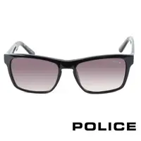 在飛比找momo購物網優惠-【POLICE】品牌造型鏡腳太陽眼鏡(亮黑-POS1858-