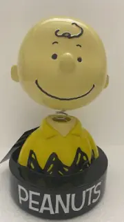Peanuts Charlie Brown 8.2" Bank With Head That Bobbles New