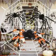 Horror Halloween Giant Stretchy Spider Web