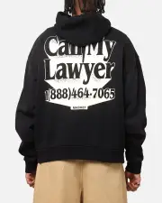 [Market] Market Call My Lawyer 3d Hoodie Black - Size M M Black
