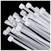 Large zip ties 20 inch white zip ties for outdoor use 100 pcs long cable ties...