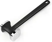 NULIZL Meat Tenderizer, Stainless Steel Meat Tenderiser Hammer, Dual-Sided Heavy Duty, for Steak, Chicken, Pork, Fish 1.97 x 2.95 x 9.6 Black, Silver