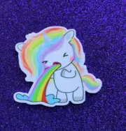 5pc. Get Well Soon Unicorn, Resin Planar Flatbacks, Cabochon, Donuts, Swimming,