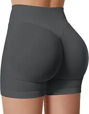 [TRYTO] Impulse Collection Compression Impact Shorts Women Hidden Scrunch Workout Seamless Squat Proof Short