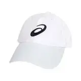在飛比找遠傳friDay購物優惠-ASICS 平織運動帽-防曬 遮陽 鴨舌帽 運動 帽子 白黑