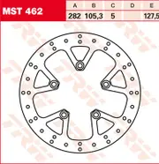 TRW Lucas Brake disc MST462, rigid