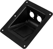 Hoement Iron Speaker Square Base Terminal Junction Box Wall Plate Speaker Cable Connector Professional Stage Accessory