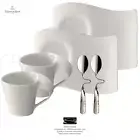 Villeroy & Boch - New Wave - 2 Cups Coffee espresso+2 Saucers+2 Teaspoons