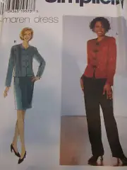 7387 Simplicity Pattern Jacket Pants Skirt 8-24 UNCUT