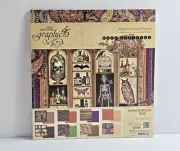 Graphic 45 Rare Oddities 2015 Original 8x8 Retired Paper Pad Halloween Complete
