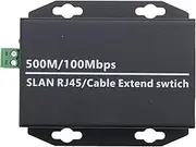 Aswalling 1Pcs Ethernet IP Extender Over Coax HD Network Kit EoC Coaxial Cable Transmission Extender for Security CCTV Cameras Easy Install Easy to Use (A)