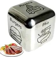 Food Decision Dice,Date Night What for Dinner Decision Dice for Couples | Him Her Date Night Idea Romantic Meal Dice Food Decider for New Year Valentine's Day
