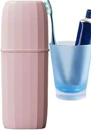 Travel Toothbrush Holders,Portable Toothbrush Container Protector Cover - Dustproof Toothpaste Storage for Backpacking Hotel Kids Adults