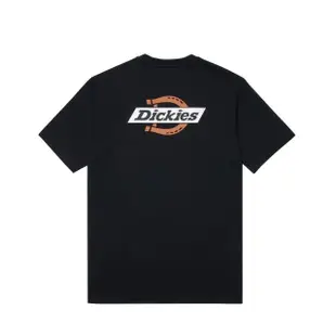 【Dickies】男女款黑色純棉品牌經典Logo印花舒適柔軟短袖T恤｜DK012962J47