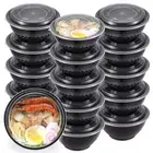 Kitch’nMore 36oz Extra-Thick Meal Prep Bowls with Lids Plastic Containers wit...