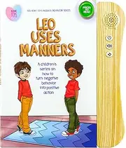 Leo Uses Manners - Interactive Sound Books for Kids (Behavior Series), Hardcover Childrens Books on Social Skills & Emotional Regulation by Big Heart Toys