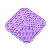 Charlie's Pet Shlurp Multi-Texture Lick Mat with Suction Back (Purple) - 20x20cm