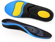 [Generic] Heavy Duty Plantar Fasciitis Arch Support Insoles Inserts Men Women, Orthotic Inserts Shoe for Flat Feet, Heel Spurs, High Arches, OverPronation, Metatarsalgia, Foot Pain Relief, (Dark Blue, XL)