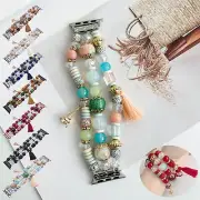 Colorful Beads Jewelry Bracelet for Apple Watch Strap 38mm 42 40 44 41 45mm 49mm