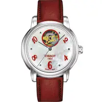 在飛比找PChome24h購物優惠-TISSOT Lady Heart 心跳鏤空機械腕錶(T05